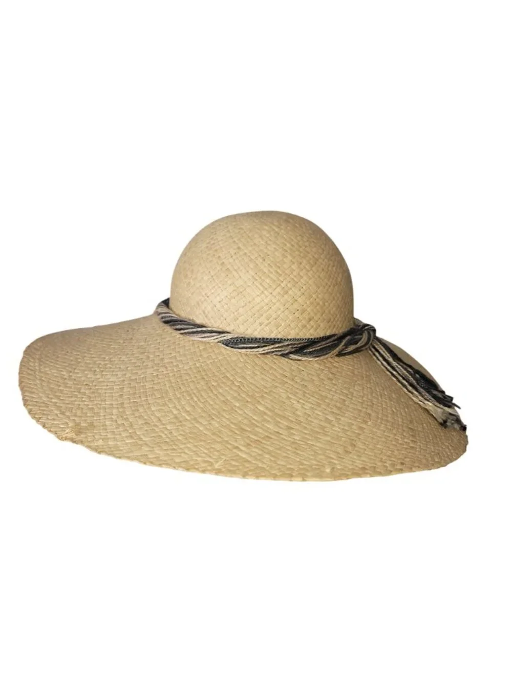 Miss Bierner Vintage Wide Brim Hat bohemian-chic hippie-inspired, old money